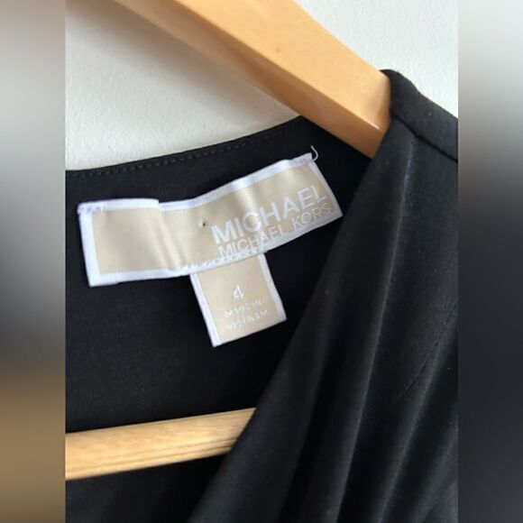 Michael Kors Black Flared Sleeveless Jumpsuit - Picture 5 of 10